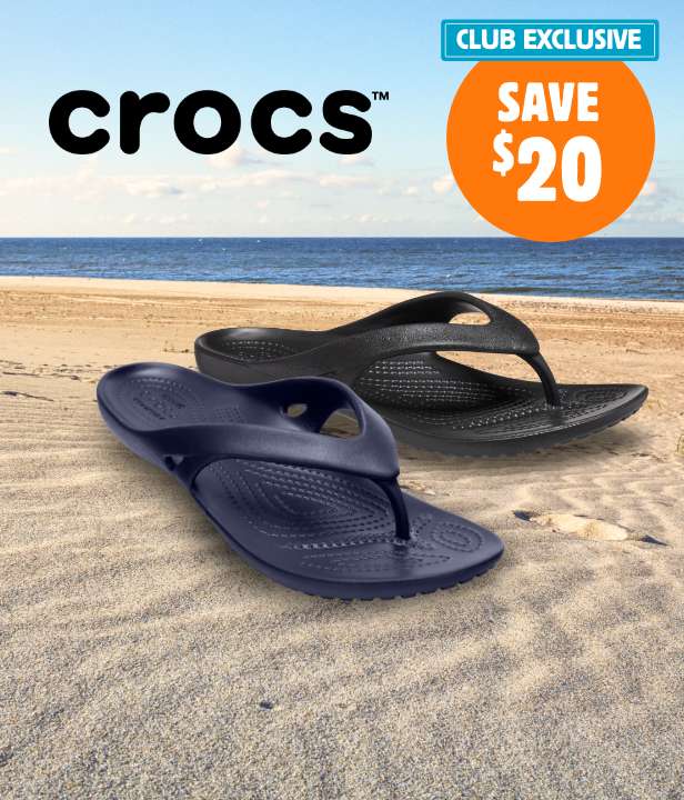 CLUB EXCLUSIVE Save $20 on Crocs Women's Kadee II Flip Thongs