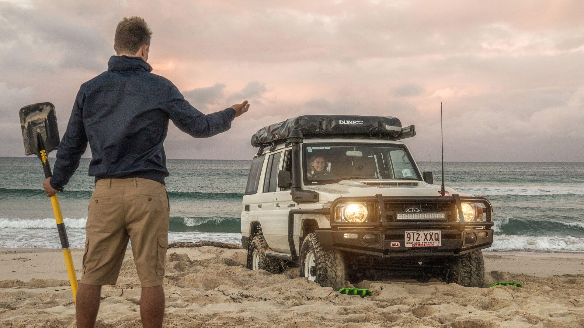 Preparing The Area For 4WD Recovery Tracks