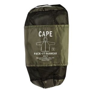 Cape Adults' Pack It Rain Jacket Forest