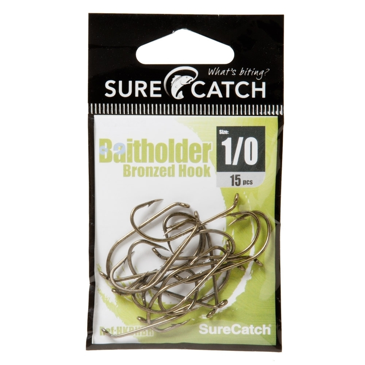 SureCatch Bronzed Bait Holder Hooks - Fishing