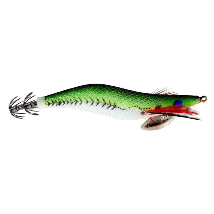 Black Magic Squid Snatcher Squid Jig Black & Green