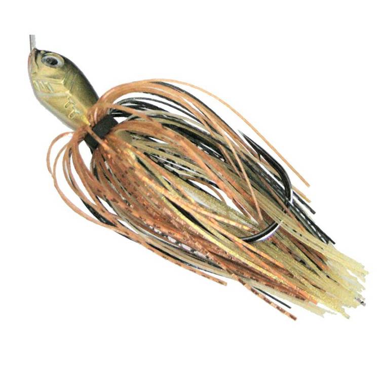 Tackle Tactics Tornado Tandem Spinnerbait Lure Black Gold Metallic 1 / 2 oz