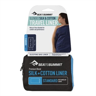 Sea To Summit Silk-Cotton Blend Travel Liner Rectangular Navy