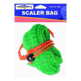 Wilson Deluxe 2 Ring Fish Scaler Bag - Mesh Scaler Bag with Drawstring and  Float