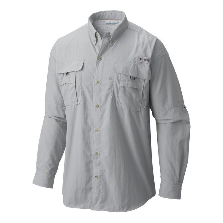 Columbia Men's PFG Bahama II Long Sleeve Shirt Cool Grey