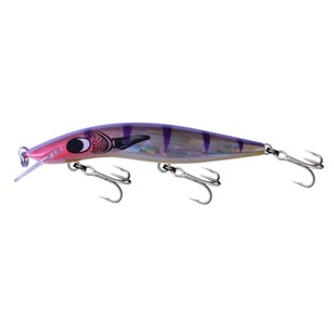 Classic 120 Barra +15 Lure Bobby Dazzler Silver & Purple 120 mm