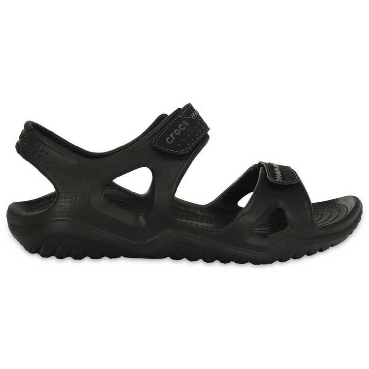 Crocs Men's Swiftwater River Sandals Black & Black