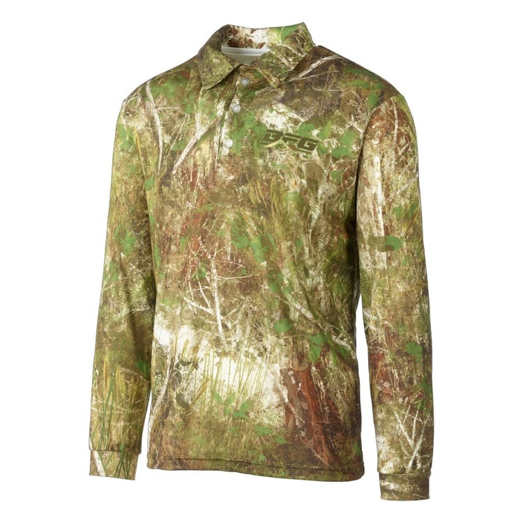 Bigfish Bush Camo Repel Sublimated Polo Shirt Camo