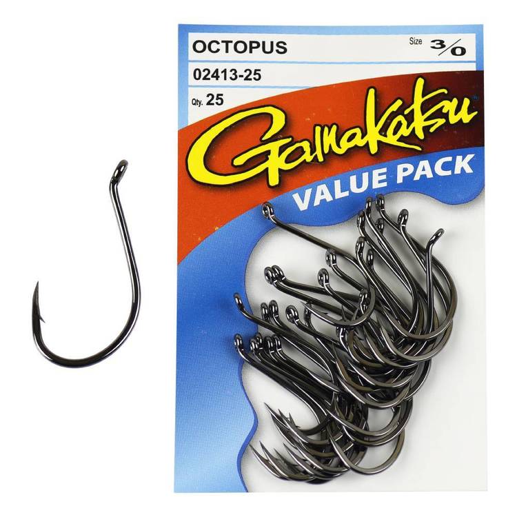 Gamakatsu Octopus Hooks 25 Pack 5/0 - Fishing