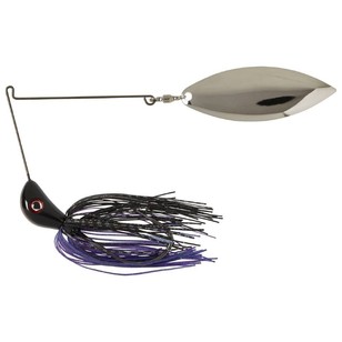 Bassman Single Willow 1 Oz Spinnerbait Black & Purple