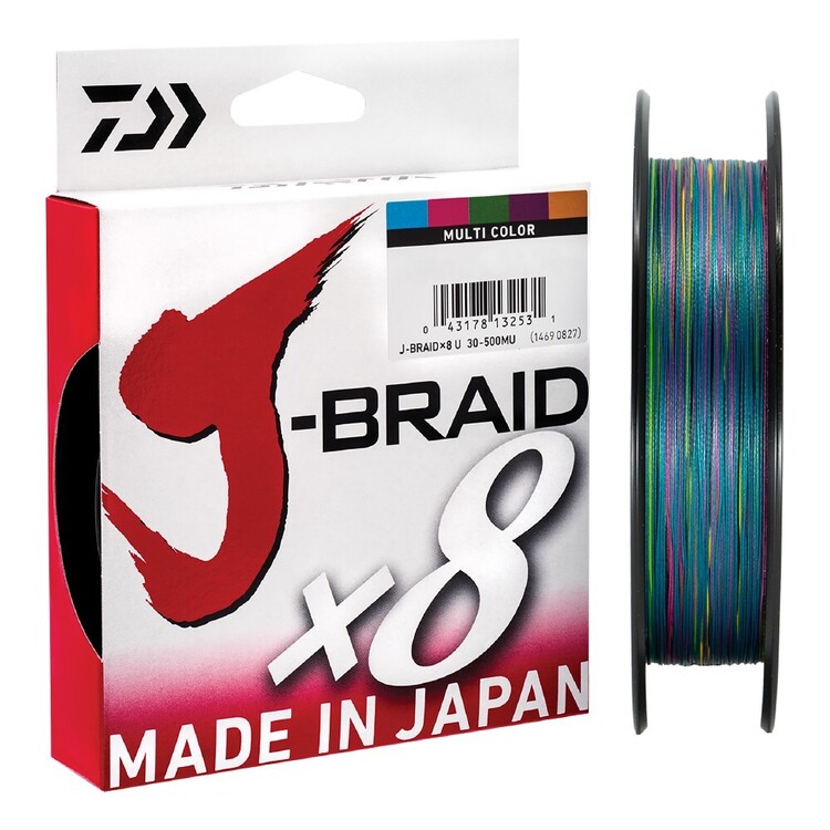 Daiwa J-Braid X8 Grand Braided Line, Dark Green, 300 Yd. Spool With Line  Cutter