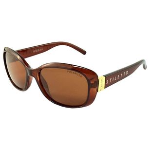 Stiletto Alicia Women's Sunglasses Crystal Dark Brown One Size Fits Most