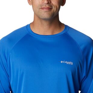 Columbia Men's Terminal Tackle Long Sleeve Shirt Vivid Blue