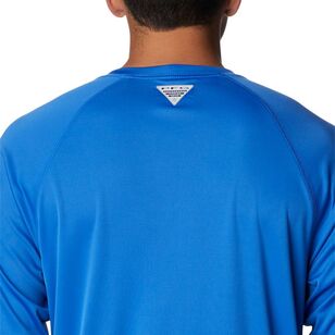 Columbia Men's Terminal Tackle Long Sleeve Shirt Vivid Blue