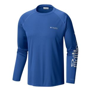 Columbia Men's Terminal Tackle Long Sleeve Shirt Vivid Blue