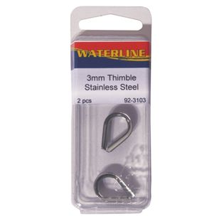 Waterline Stainless Steel Wire Rope Thimble 3mm