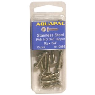 Aquapac Pan Head Self Tapping Screws 12g x 3/4'' 6 Pack