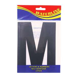 Waterline Boat Letter ''M'' 4 Inch 2 Pack