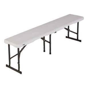 Lifetime 5-Foot Fold-In-Half Bench White 5 ft