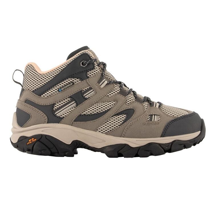 HI-TEC Women's Ravus Vent Lite Mid Waterproof Hiking Boots Taupe, Grey ...