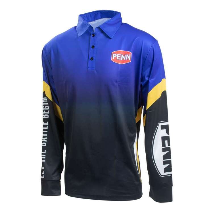 Penn Pro Sublimated Fishing Shirt Blue