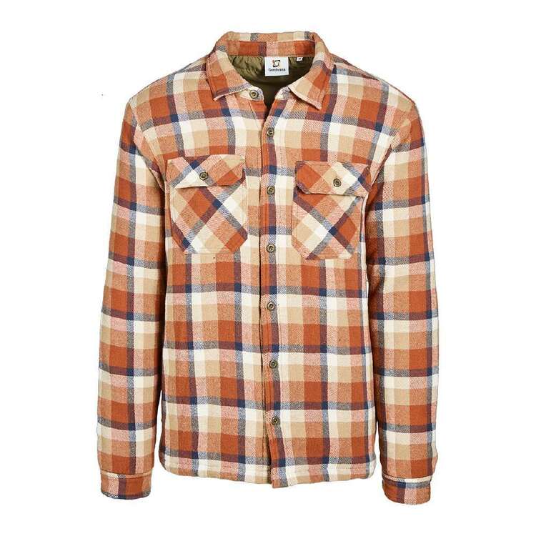 Gondwana Men's Quilted Lumber Jacket Tan