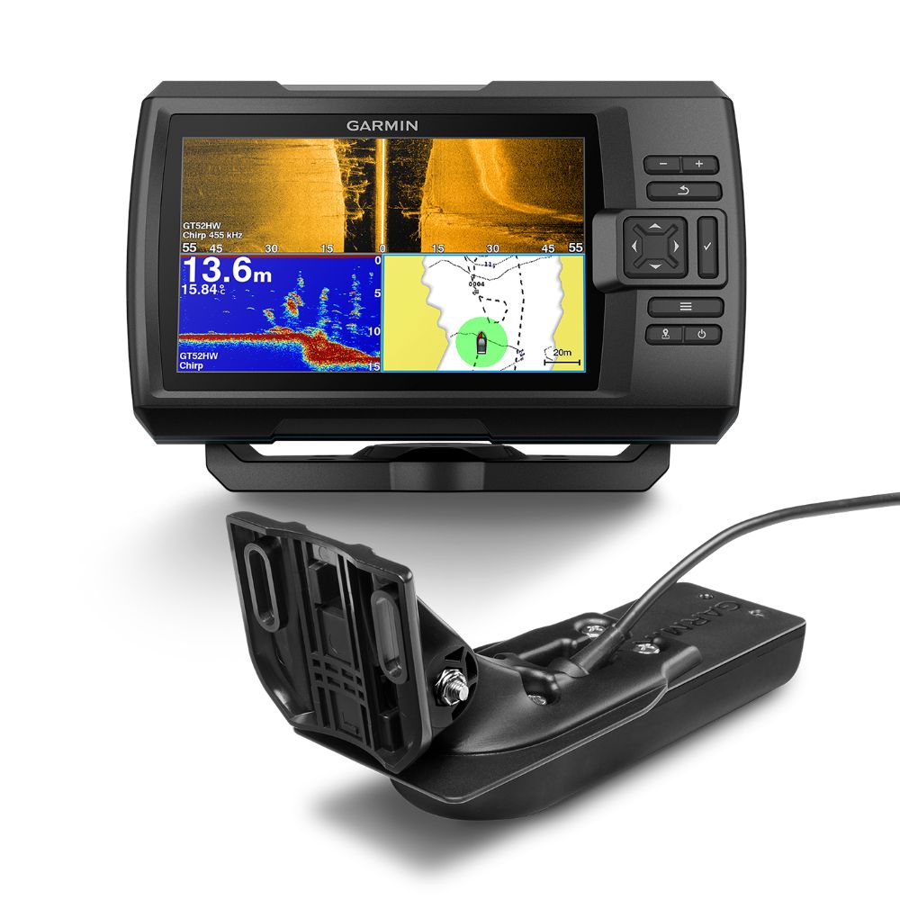 NEW Garmin STRIKER Vivid 7sv Fishfinder / GPS Plotter With GT52HW-TM Transducer By Anaconda