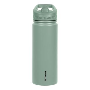 Fifty/Fifty Water Bottle With Straw Lid Sage 530ml