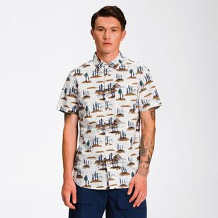 The North Face Men's Baytrail Shirt White Scenic Print