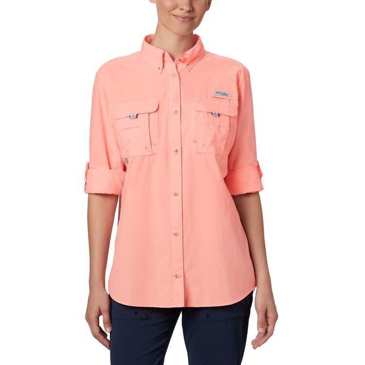 Columbia Women's Bahama PFG Shirt 884 Tiki Pink