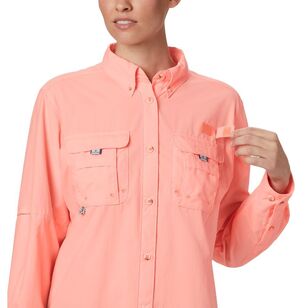 Columbia Women's Bahama PFG Shirt 884 Tiki Pink