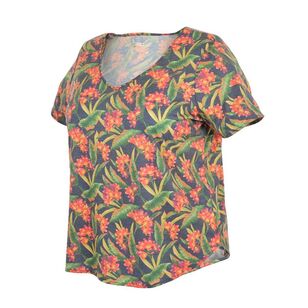 Cape Women's Phoenix Print Tee Plus Size Kaffir Lily