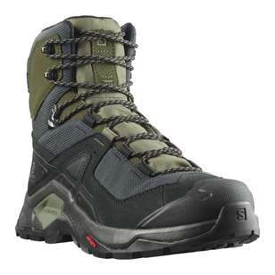 Salomon Men's Quest Element Gore-Tex Mid Hiking Boots Black, Lichen ...