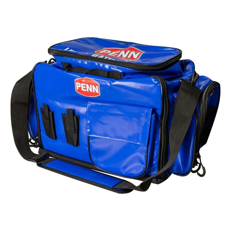 Adult Tournament Soft Sided Fishing Tackle Bag Blue Polyester