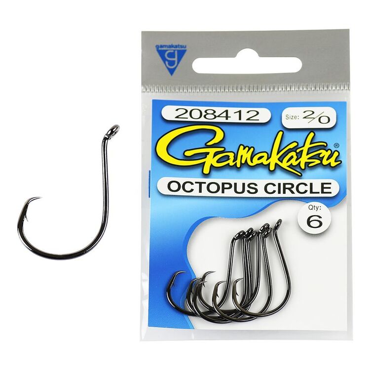 Gamakatsu Octopus Circle Hook 6 Pack Black