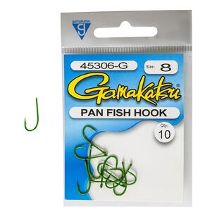 Gamakatsu Green Pan Fish Hook 10 Pack