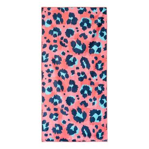 We Love Summer Sand Free Towel Pink Cheetah