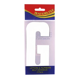 Waterline Boat Letter G White (2 Pack) Size 6'' White