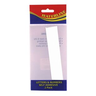 Waterline Boat Letter I White (2 Pack) Size 6'' White