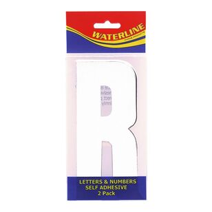 Waterline Boat Letter R White (Pack 2) Size 6'' White