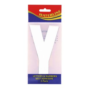 Waterline Boat Letter Y White (Pack 2) Size 6'' White