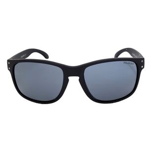 Zenith Strapper Sunglasses with Revo Polarised Lenses Smoke & Matte Black One Size Fits Most