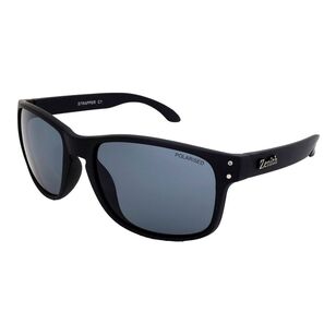 Zenith Strapper Sunglasses with Revo Polarised Lenses Smoke & Matte Black One Size Fits Most