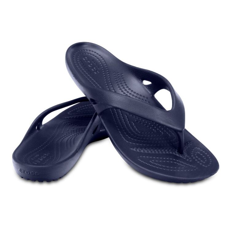 Crocs Women's Kadee II Flip Thongs Navy