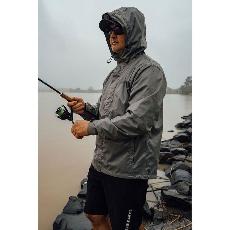 Shimano Fishing Dryfender 3T Waterproof Rain Jacket - charcoal
