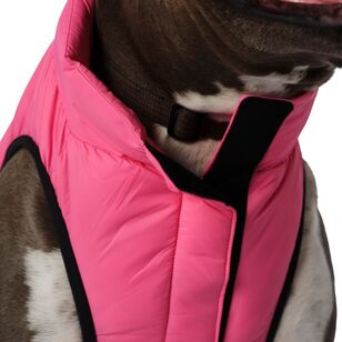 Cape Dog Puffer Jacket Hot Pink