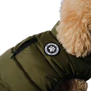 Cape Dog Puffer Jacket Khaki