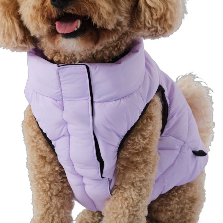 Cape Dog Puffer Jacket Lilac