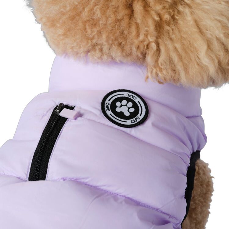 Cape Dog Puffer Jacket Lilac