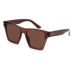 Carve Phoenix Sunglasses Gloss Crystal Choc Brown & Brown One Size Fits Most